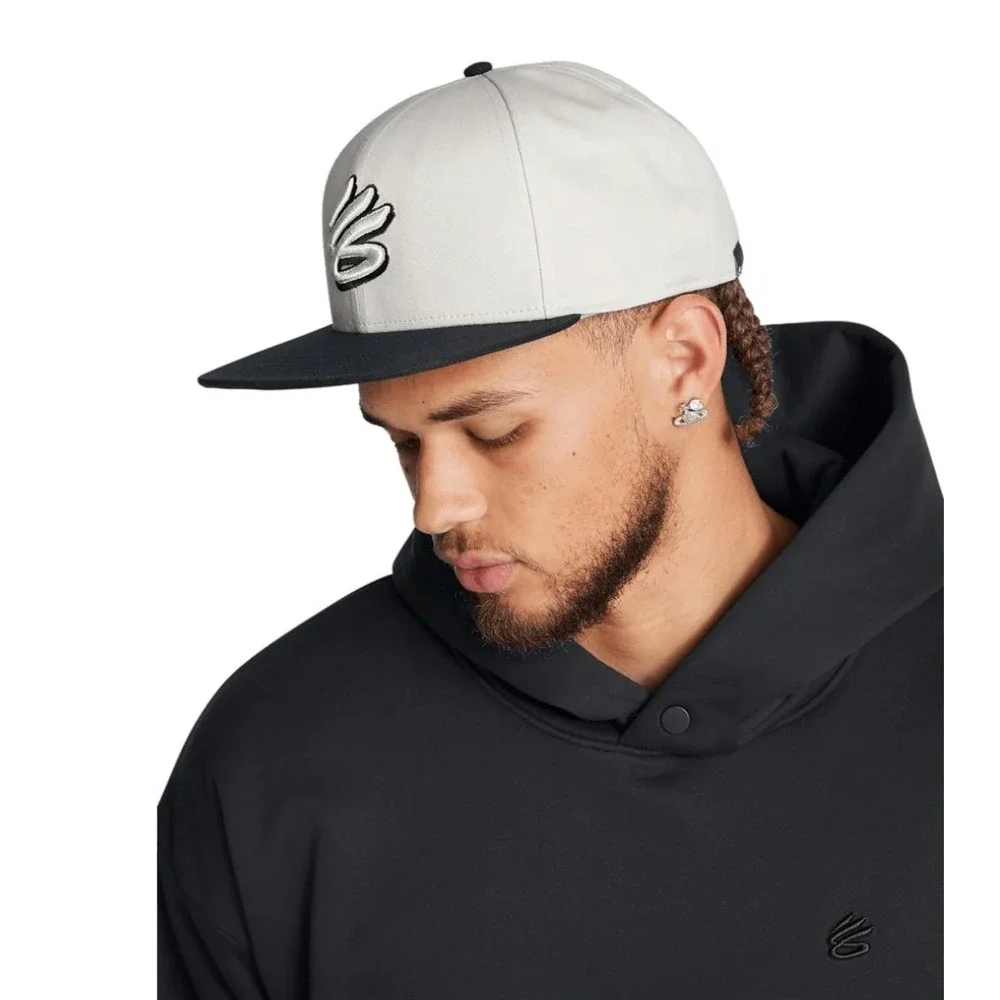 Under Armour SC30 Steph Curry Snapback Hat White Clay NBA Basketball Cap 1383487